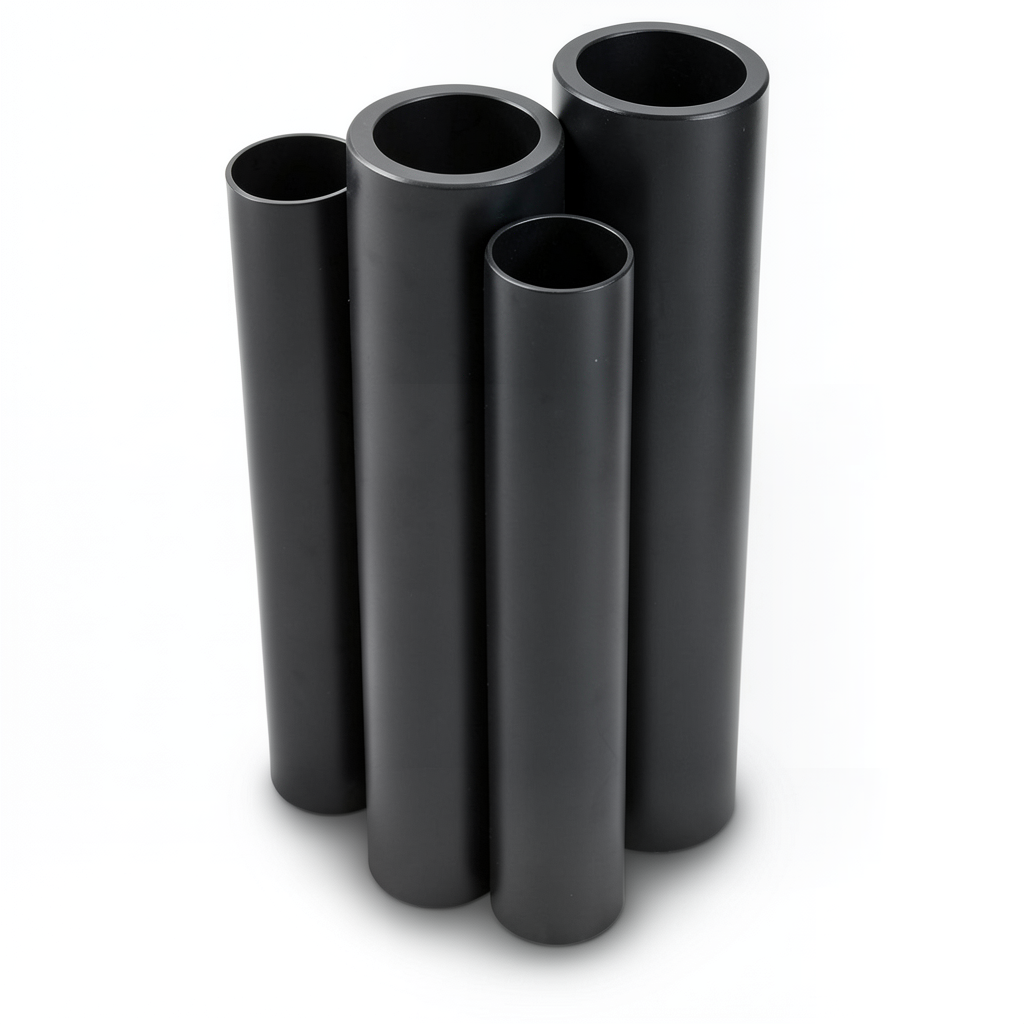 مواسير HDPE قطر خارجي 315 مم سمك 12.1 مم لون أسود