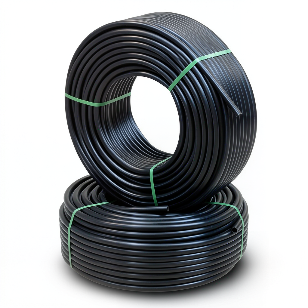 HDPE Pipes PE 80 Pressure 4 Bar Diameter 75 mm Thickness 2.3 mm Black