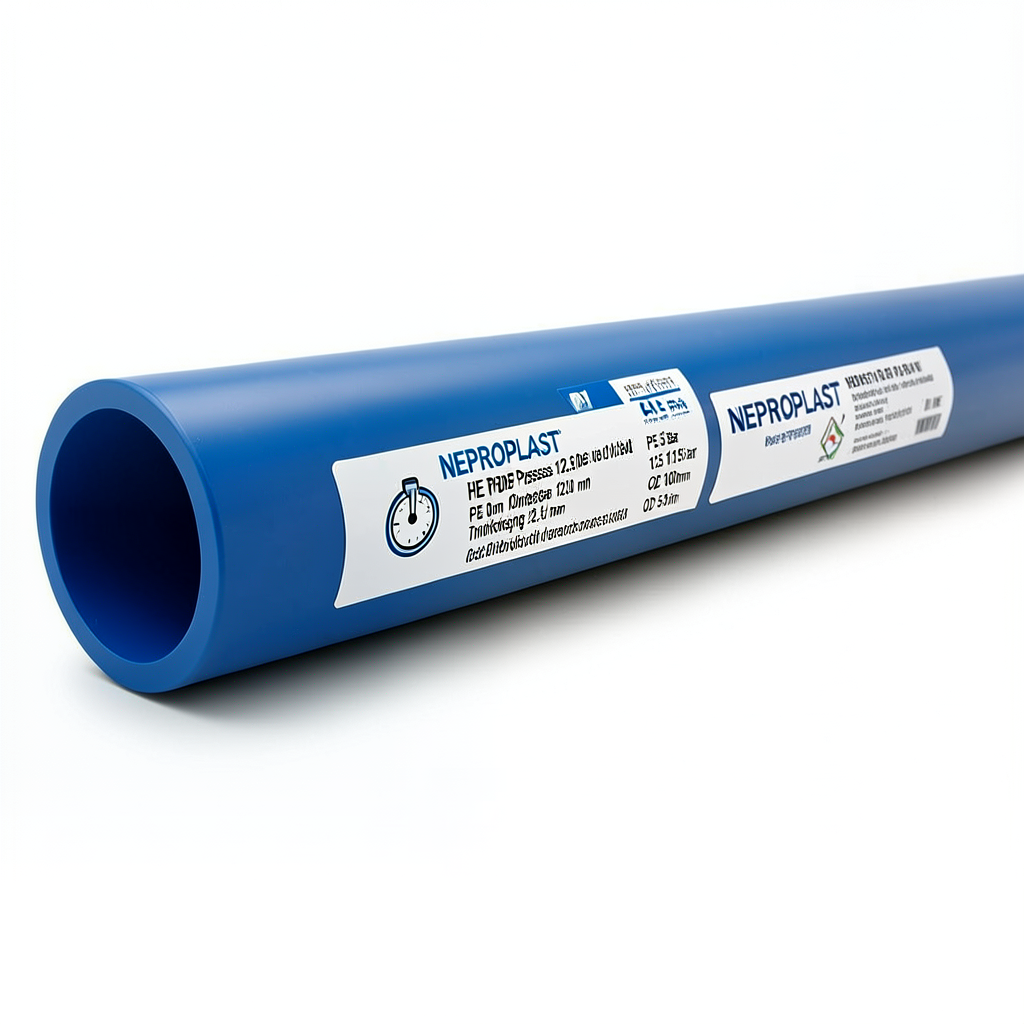 HDPE Pipes PE 100 Pressure 12.5 Bar Outside Diameter 400 mm Thickness 29.4 mm Blue | NEPROPLAST