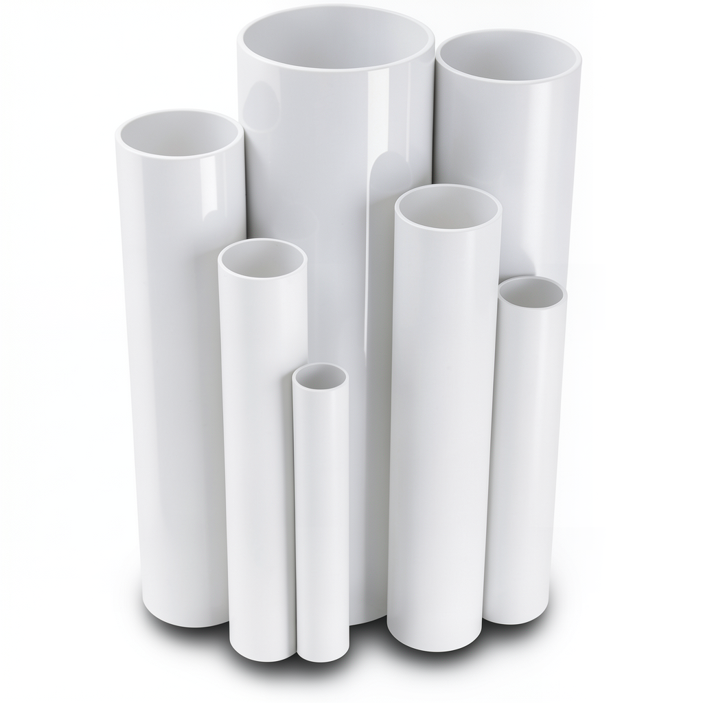 UPVC Pipes Nominal Pressure 4 Bar Outside Diameter 75 mm Thickness 1.8 mm White