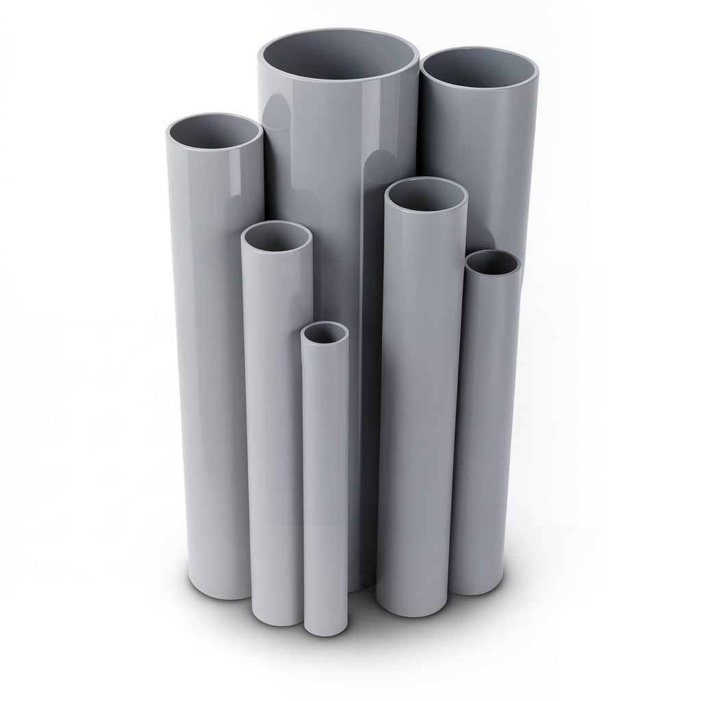 UPVC Pipes Nominal Pressure 6 Bar Outside Diameter 75 mm Thickness 2.2 mm Gray