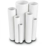 مواسير UPVC التقنية العصرية ضغط 6 بار قطر خارجي 75 مم سمك جدار 2.2 ملم لون أبيض