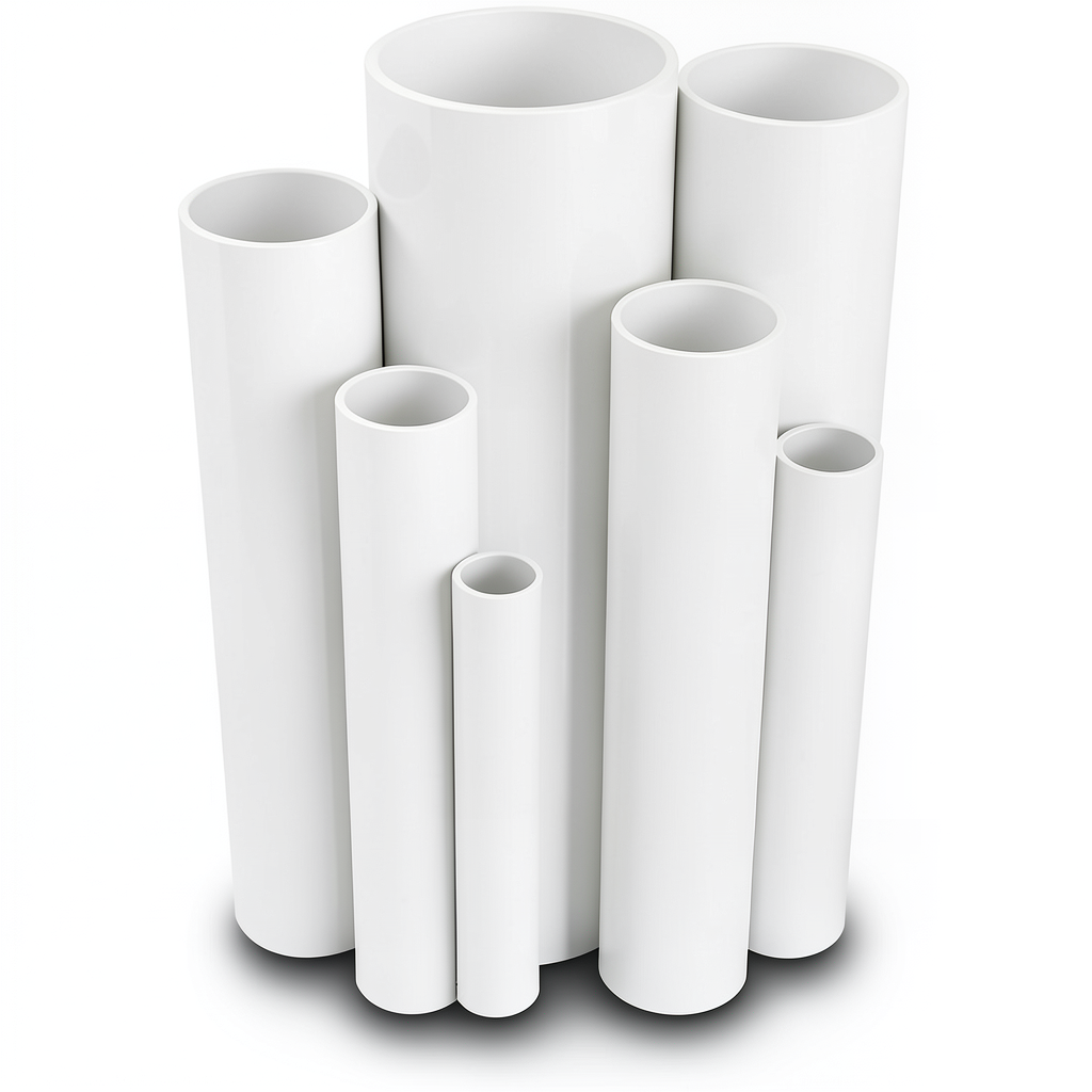 مواسير UPVC التقنية العصرية ضغط 6 بار قطر خارجي 75 مم سمك جدار 2.2 ملم لون أبيض