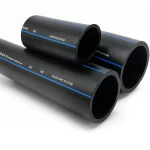 أنابيب HDPE السعودي PE 100 ضغط 16 بار قطر خارجي 400 مم سمك 36.3 مم لون اسود