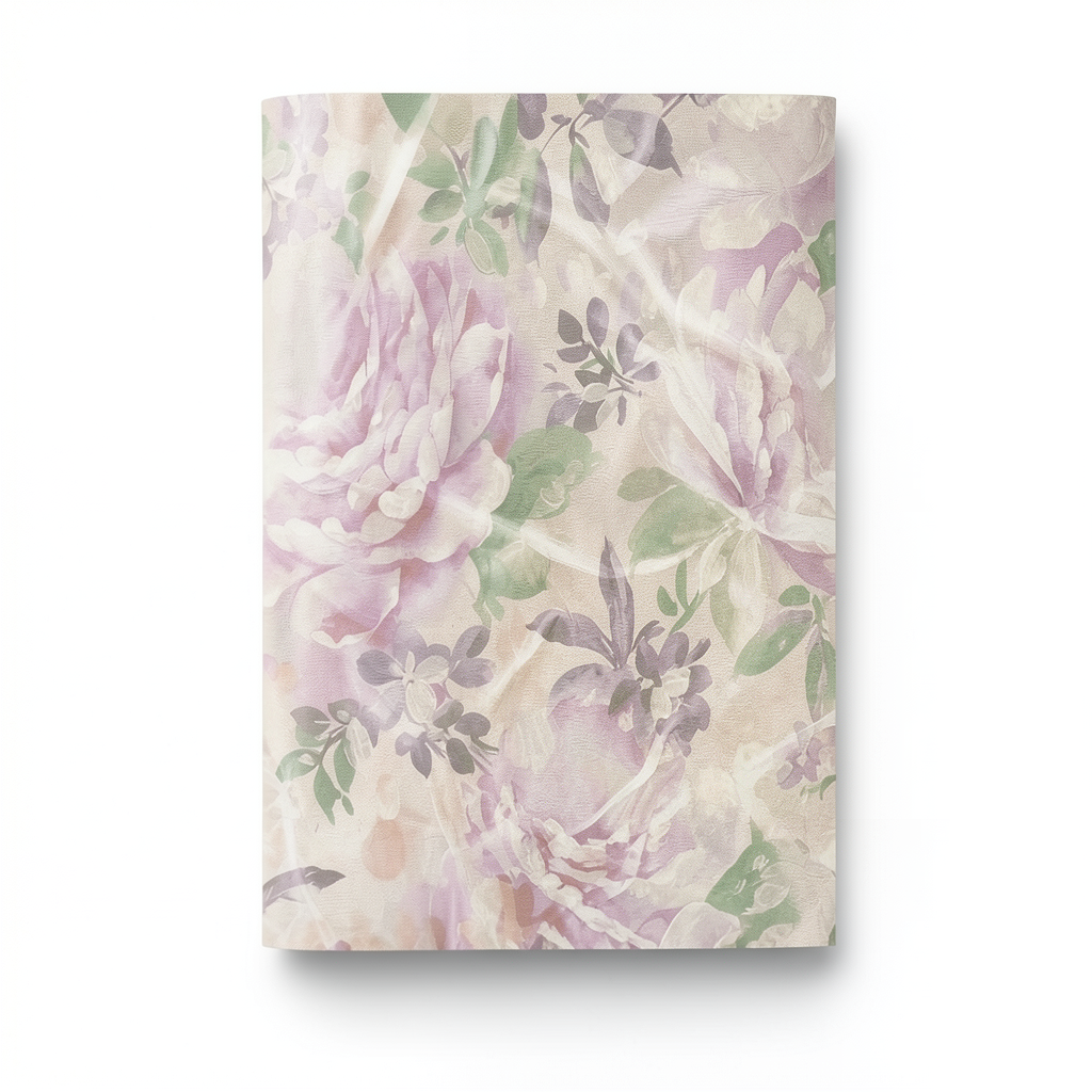 Italian Wallpaper 10m x 1.06m Beige with Purple, Model BM29001