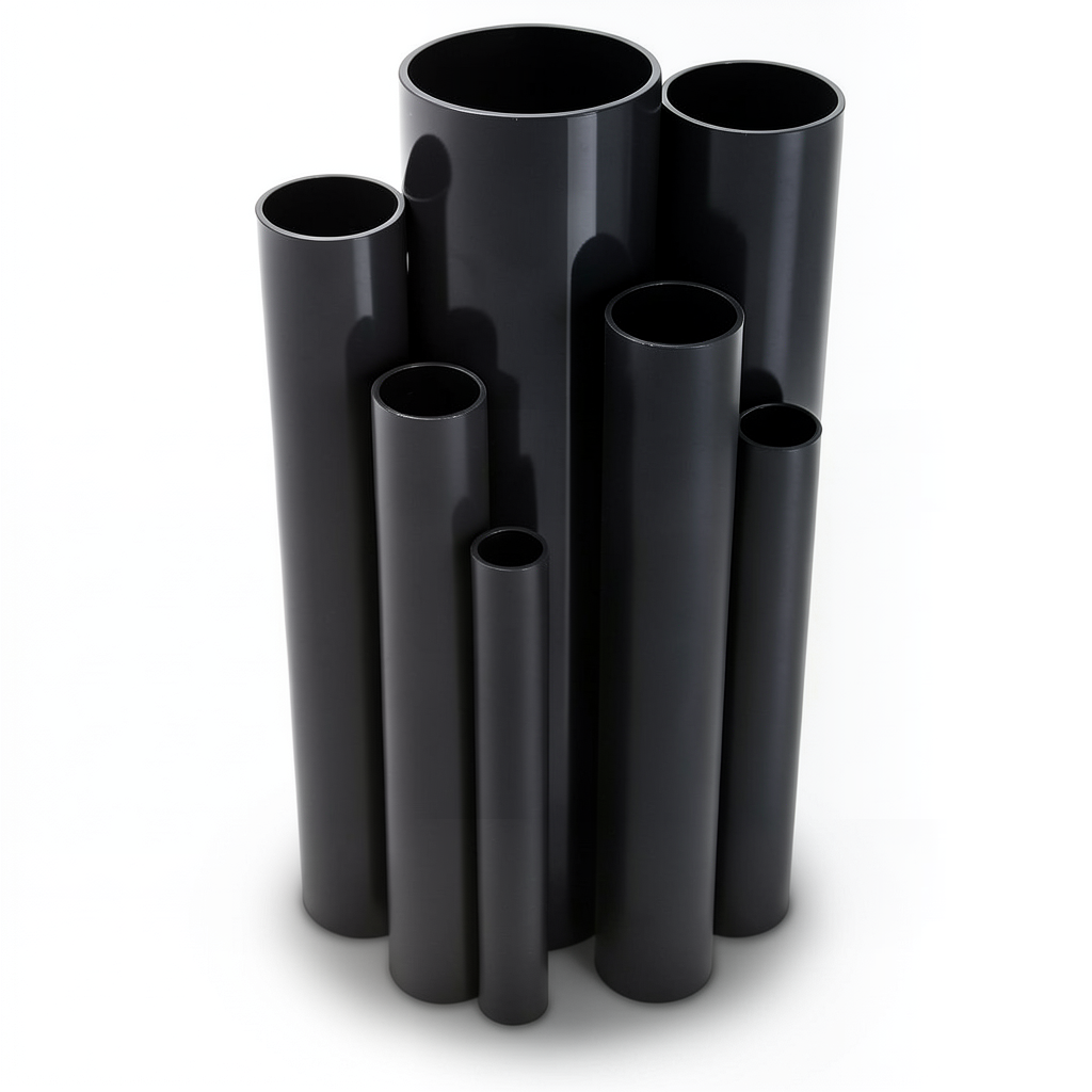 UPVC Pipes Nominal Pressure 10 Bar Outside Diameter 75 mm Thickness 3.6 mm Black