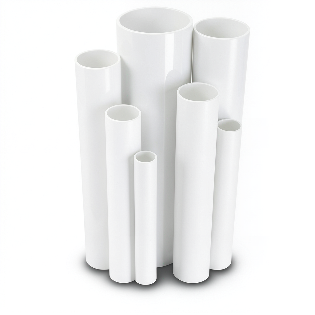 UPVC Pipes Pressure 4 Bar Outside Diameter 90 mm Thickness 1.8 mm White