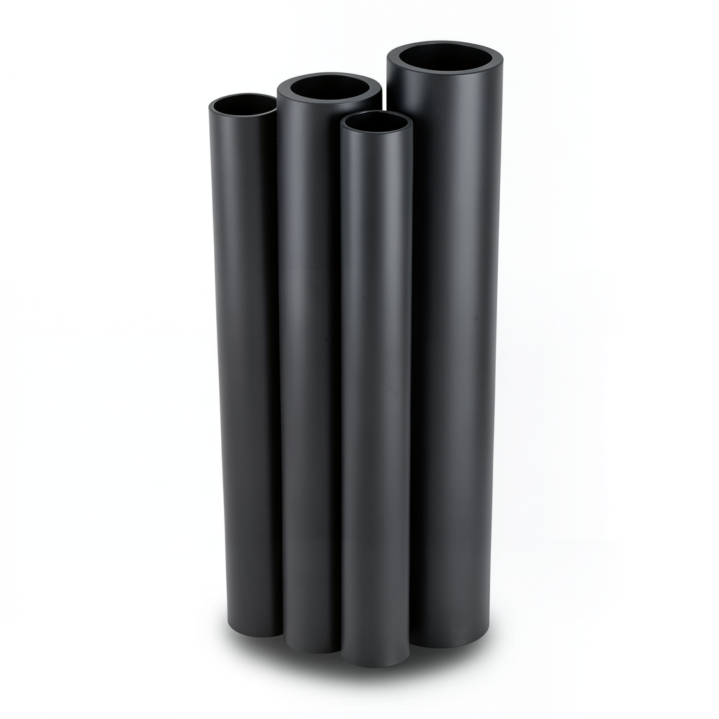 Al-Rajhi HDPE Pipes PE 80 Pressure 4 Bar Diameter 160 mm Thickness 4.9 mm Black