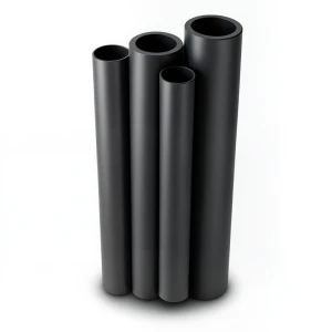 Al-Rajhi HDPE Pipes PE 80 4 Bar Pressure 180 mm OD 5.5 mm Thickness Black
