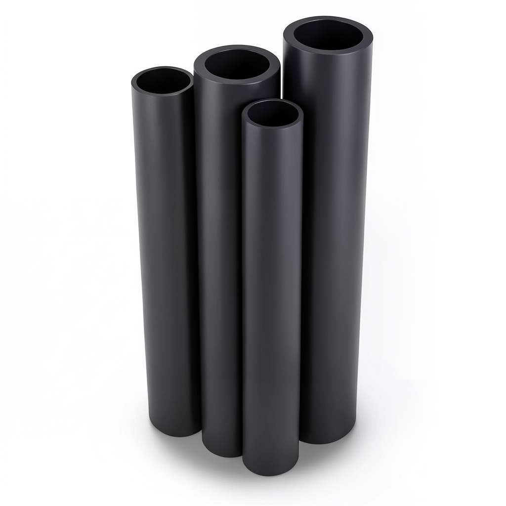 Al-Rajhi HDPE Pipe PE 80 Pressure 4 Bar Outside Diameter 200 mm Thickness 6.2 mm Black