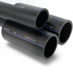 SPS HDPE Pipe PE 100 Pressure 10 Bar Outside Diameter 450 mm Thickness 26.7 mm Black Color