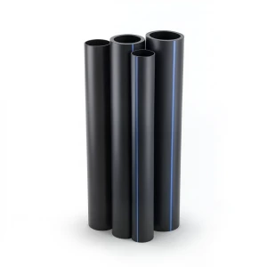مواسير HDPE من شركة الراجحي PE 80 ضغط 4 بار قطر خارجي 250 مم سمك 7.7 مم لون أسود
