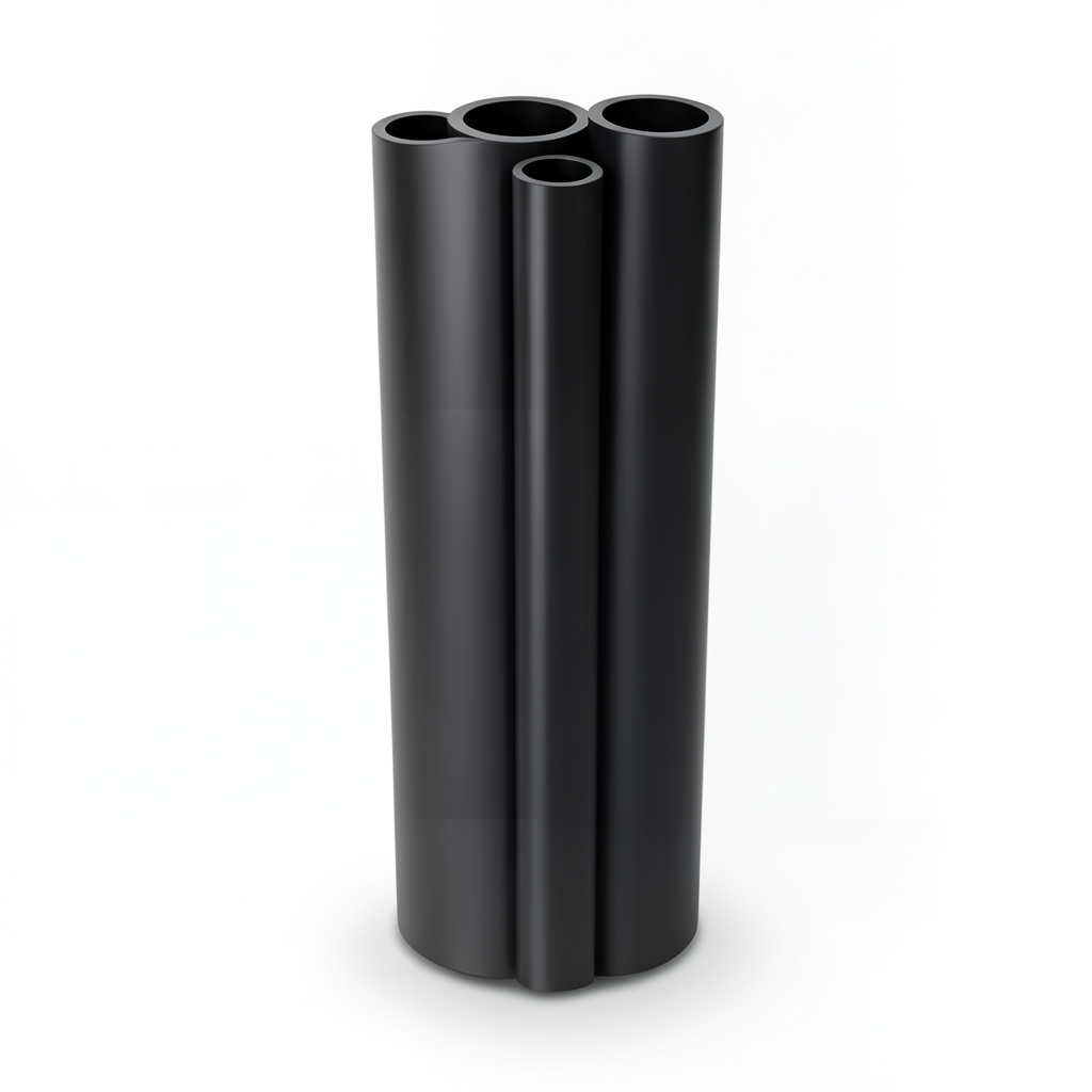 أنابيب HDPE الراجحي PE 80 ضغط 4 بار قطر 315 مم سمك 9.7 مم لون أسود
