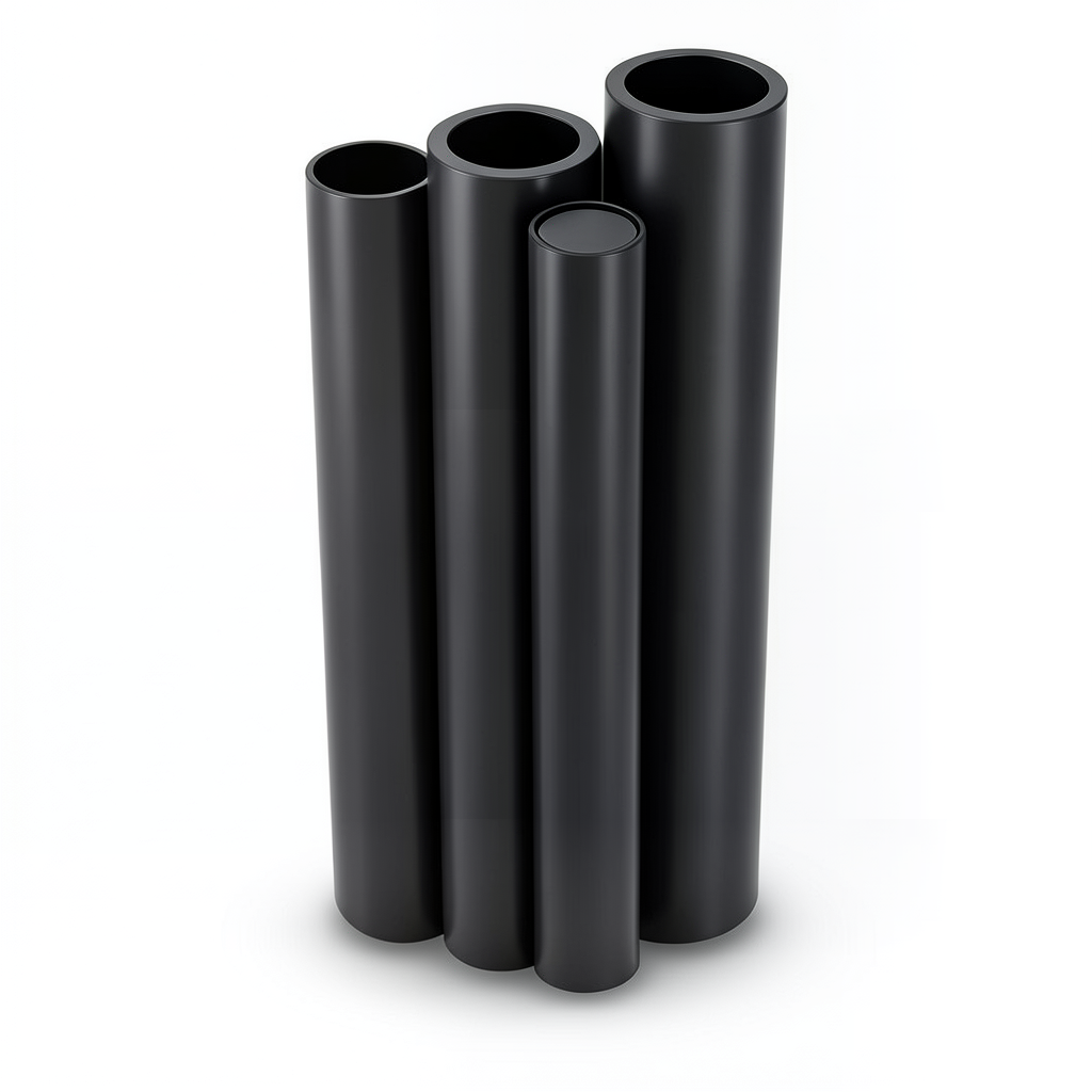 Al-Rajhi HDPE Pipes PE 80 Pressure 4 Bar Diameter 355 mm Thickness 10.9 mm Black