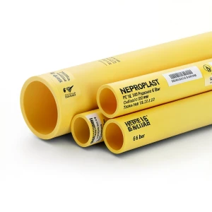 HDPE Pipes PE 100 Pressure 6 Bar Outside Diameter 500 mm Thickness 18.2 mm Yellow | NEPROPLAST