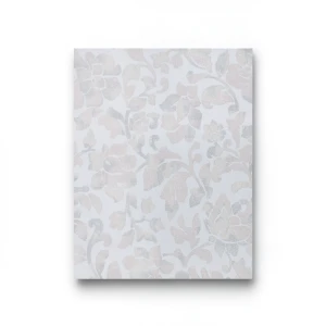Italian Wall Decoration Floral Wallpaper 10m x 0.53m Pale Grey