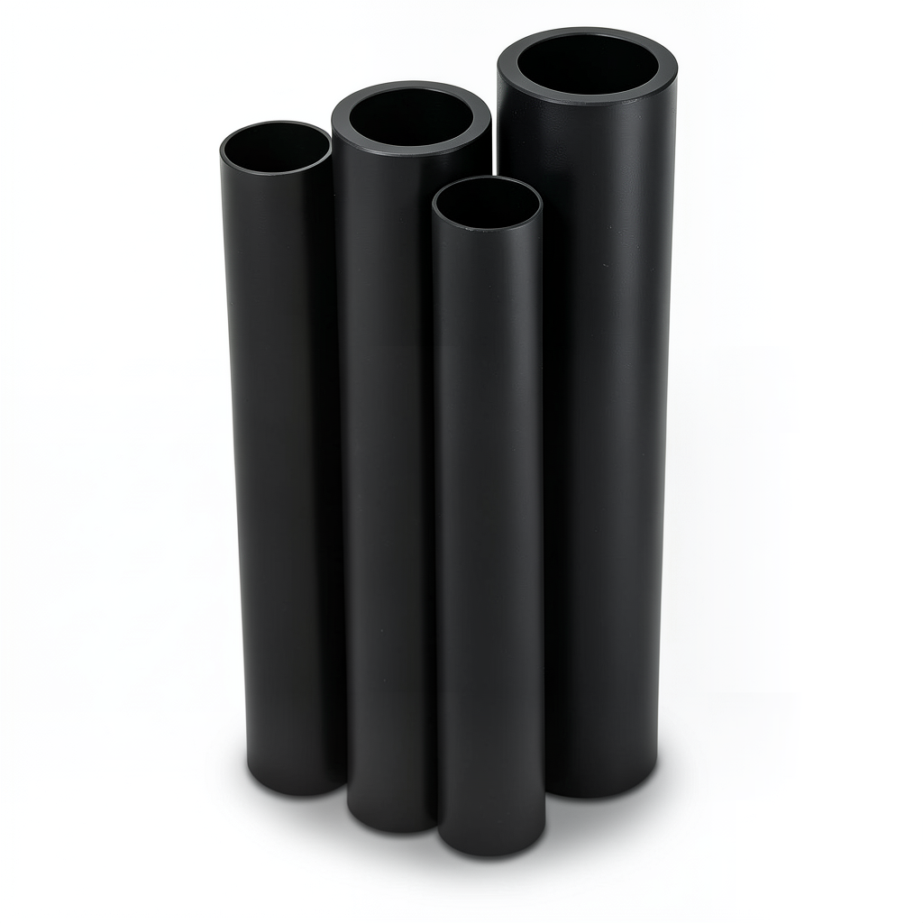 مواسير HDPE PE 80 ضغط 4 بار قطر 710 مم سمك 21.8 مم لون أسود