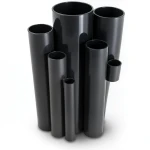 مواسير UPVC ضغط اسمي 4 بار قطر خارجي 75 مم سمك 1.8 مم لون اسود