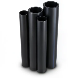 HDPE Pipes PE 80 Pressure 4 Bar Diameter 800 mm Thickness 24.5 mm Black