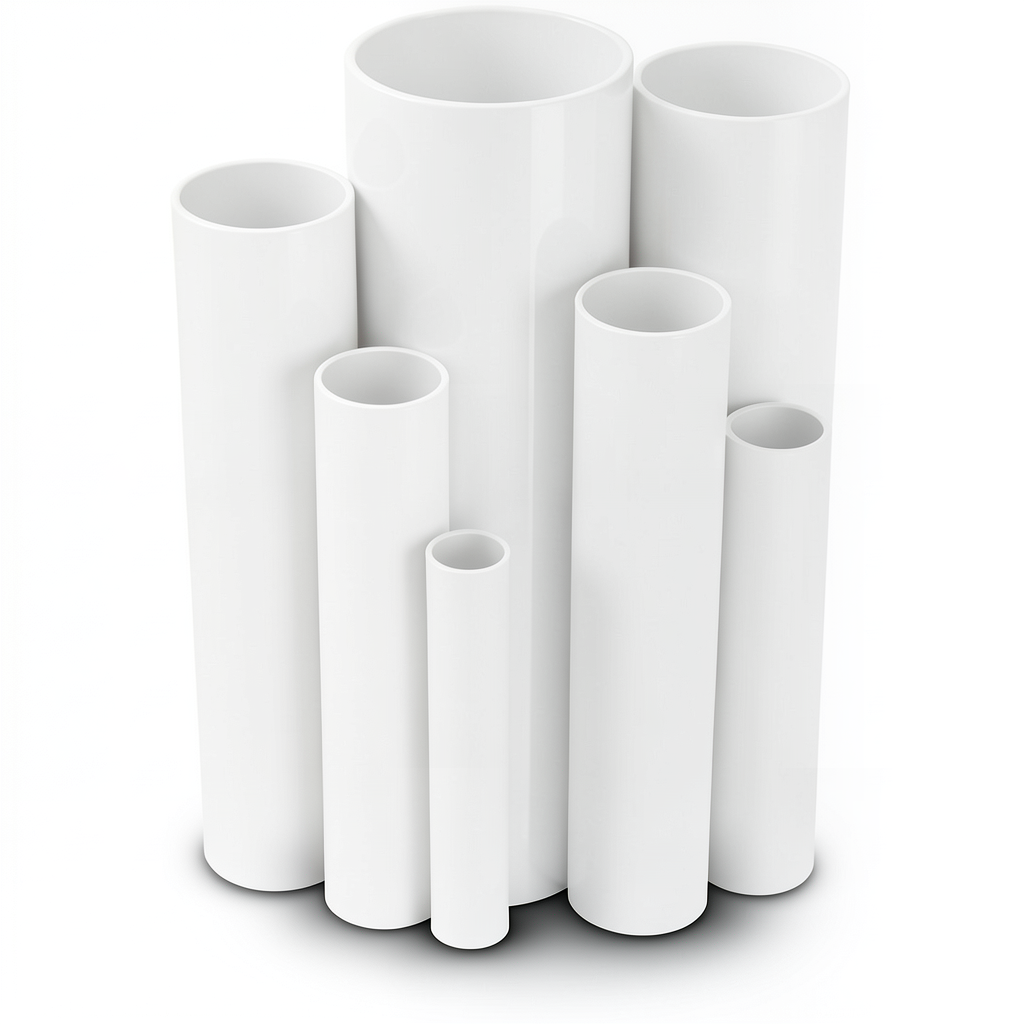مواسير UPVC التقنية العصرية ضغط 6 بار قطر خارجي 75 مم سمك جدار 2.2 ملم لون أبيض