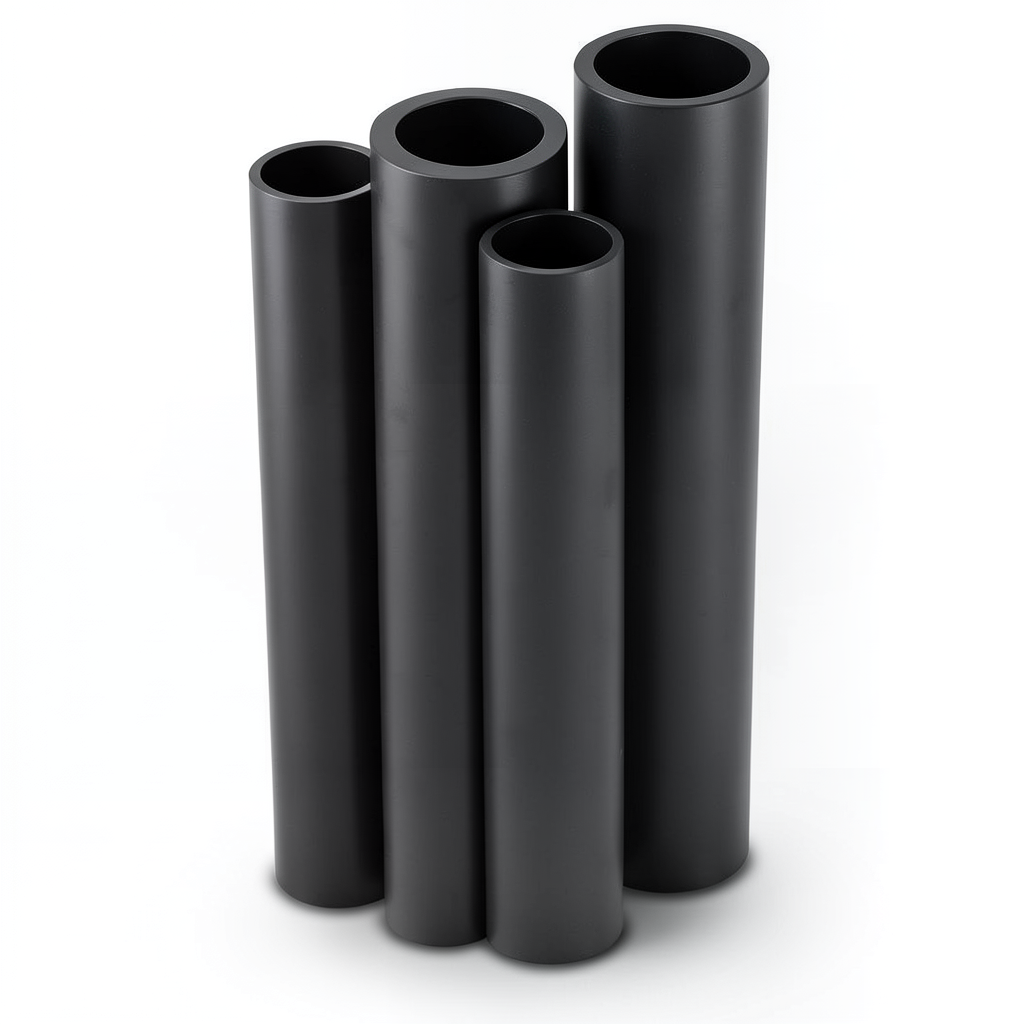 Al-Rajhi HDPE Pipes PE 80 Pressure 4 Bar 900 mm Diameter 27.6 mm Thickness Black