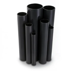 مواسير UPVC ضغط 10 بار قطر خارجي 75 مم سمك 3.6 مم لون اسود