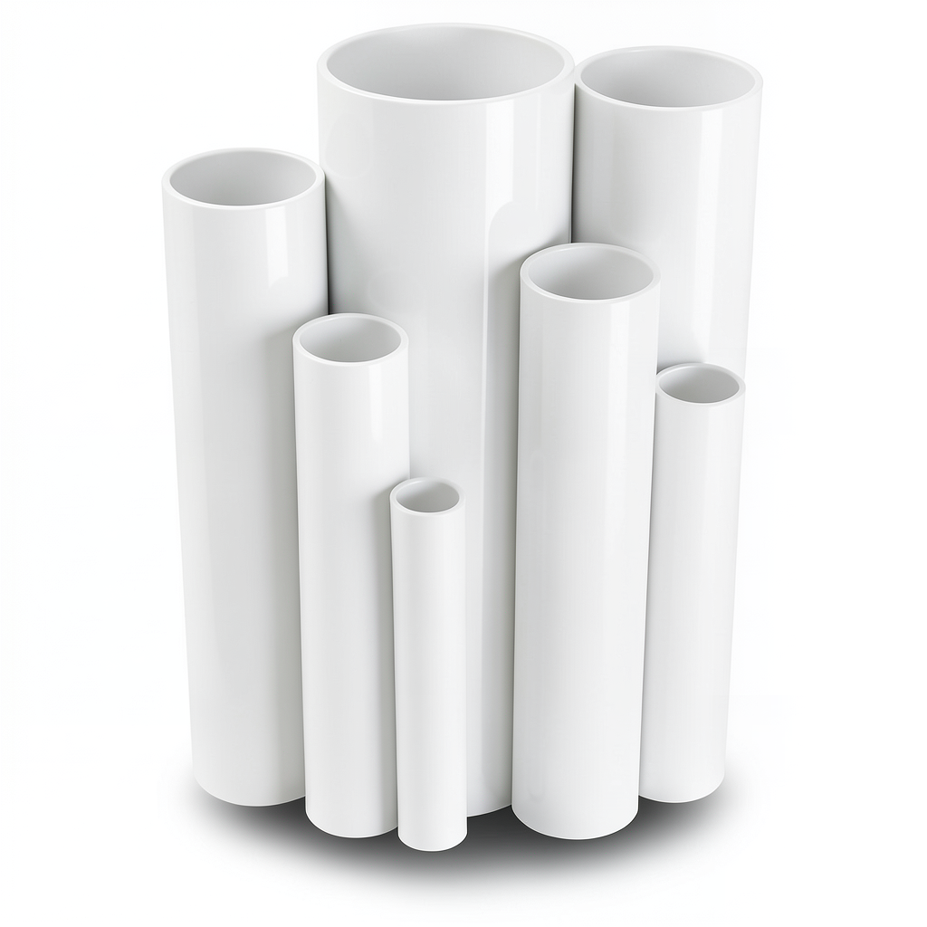 مواسير UPVC ضغط اسمي 16 بار قطر خارجي 75 مم سمك 5.6 مم لون أبيض