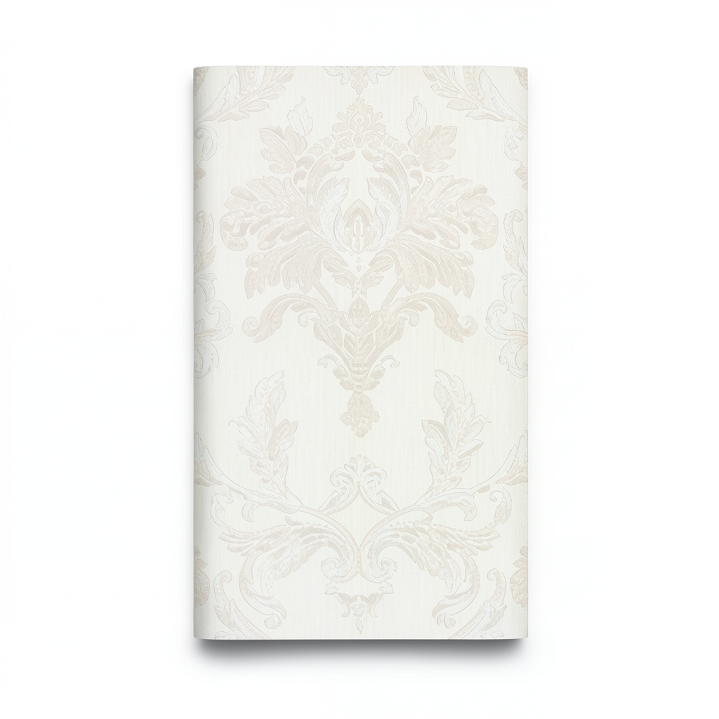 Italian Classic Design Wallpaper 10m Length, 1.06m Width, Off-White