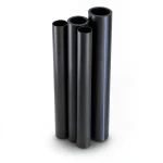 مواسير HDPE PE 80 ضغط 4 بار قطر 1600 مم سمك 49 مم لون أسود