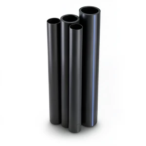مواسير HDPE PE 80 ضغط 4 بار قطر 1600 مم سمك 49 مم لون أسود