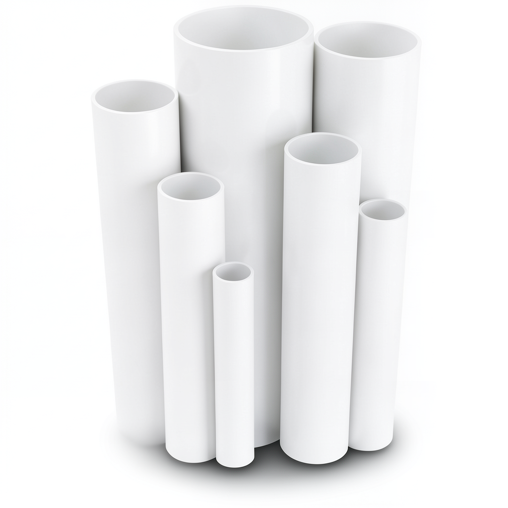 UPVC Pipes 9 Bar Pressure 89.1 mm Diameter 4.1 mm Thickness White