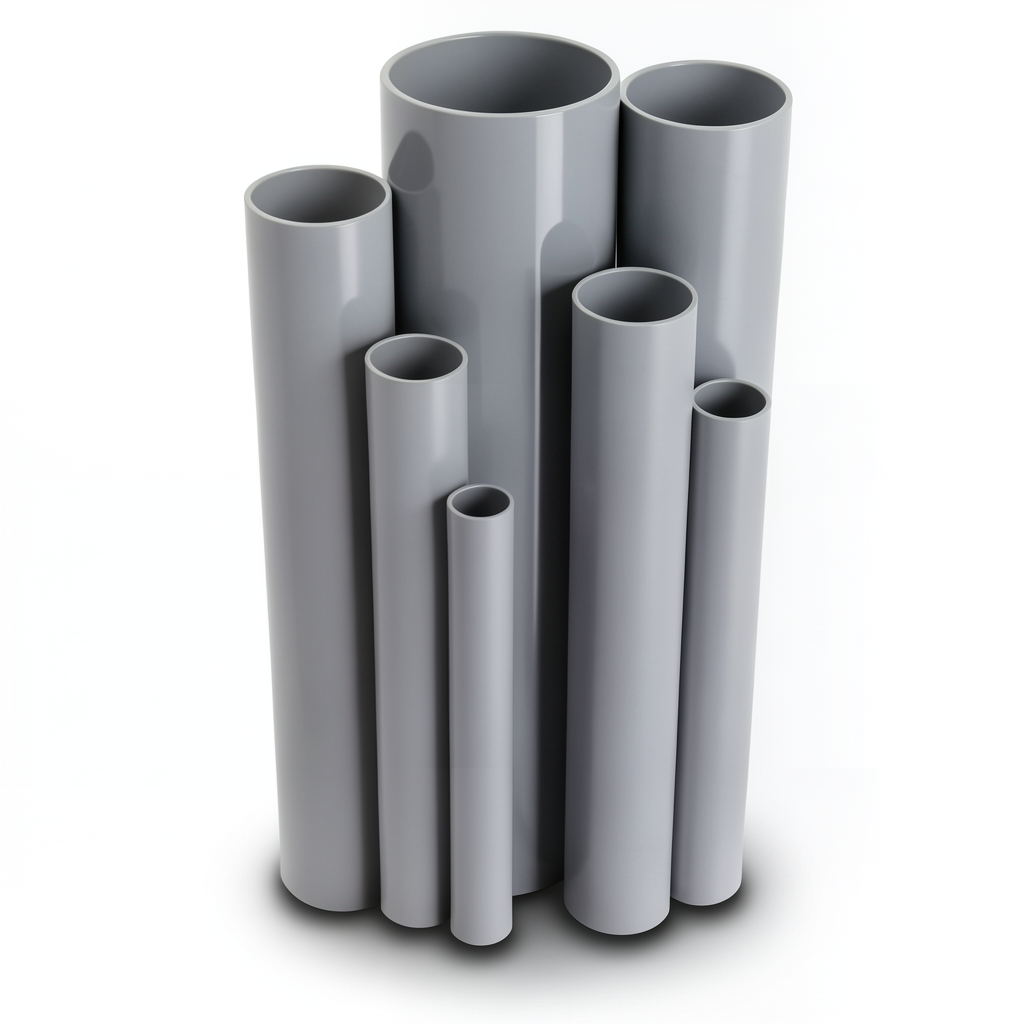 UPVC Pipes Nominal Pressure 9 Bar Outside Diameter 89.1 mm Thickness 4.1 mm Gray