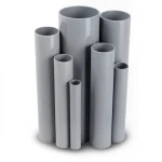 UPVC Pipes Nominal Pressure 12 Bar Outside Diameter 88.7 mm Thickness 4.6 mm Gray