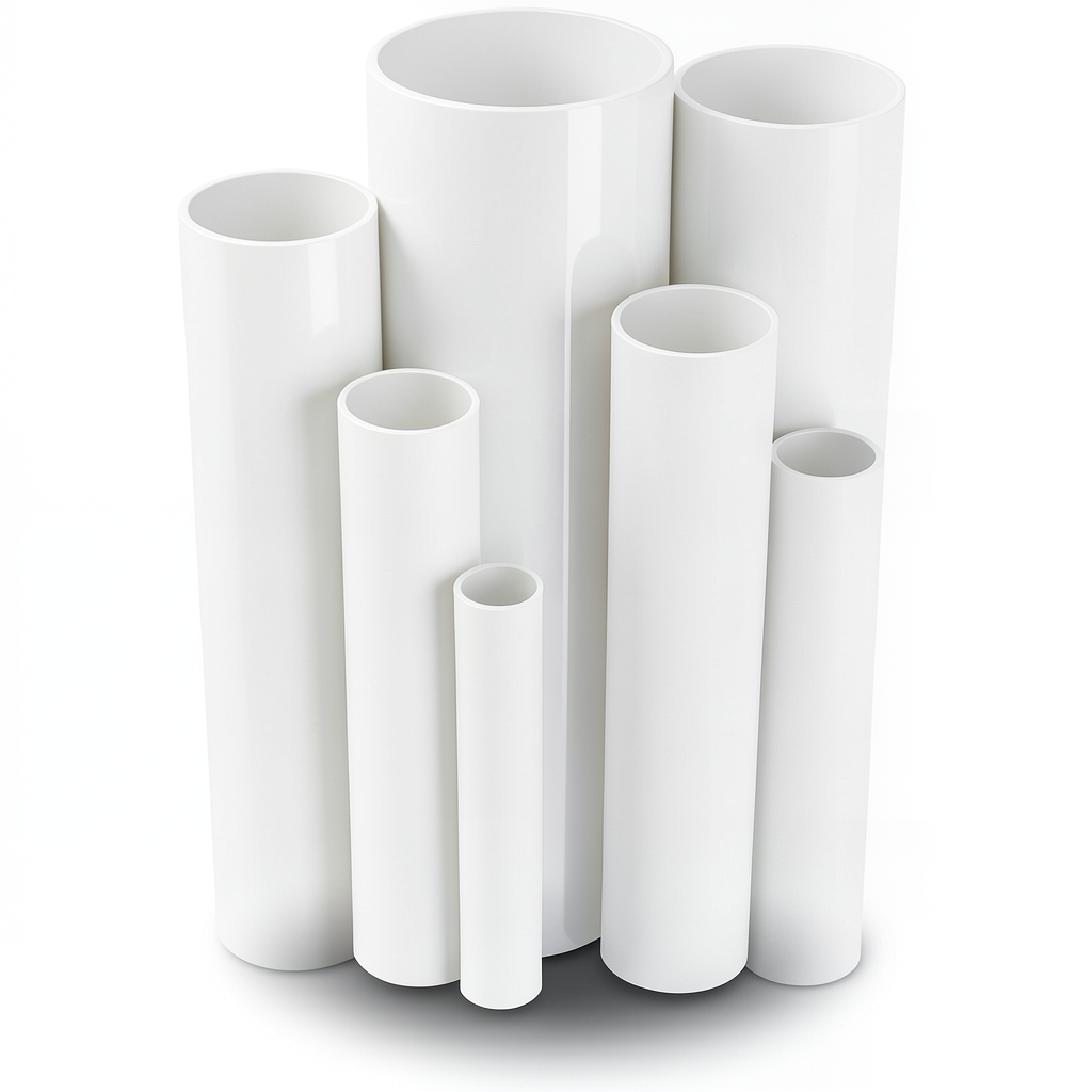 UPVC Pipes 12 Bar Pressure 89.1 mm Diameter 5.3 mm Thickness White