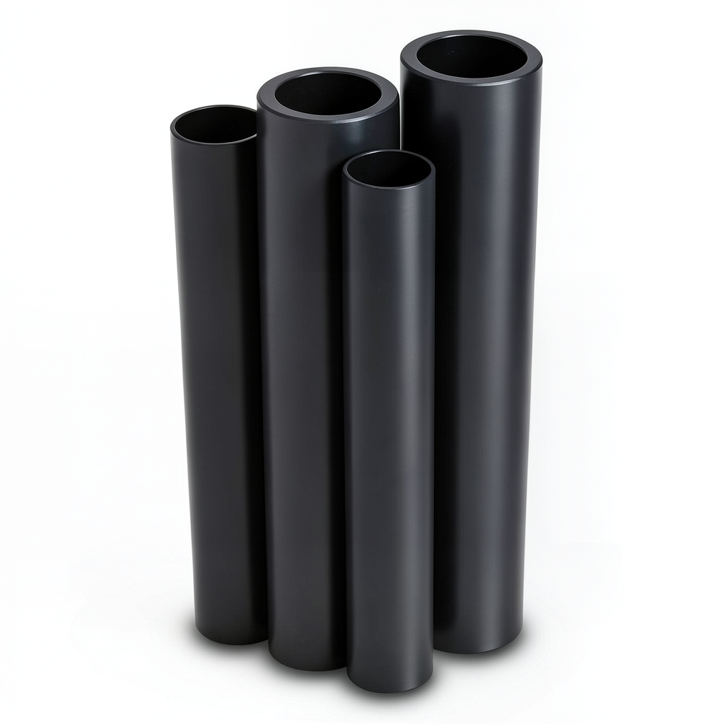 Al-Rajhi HDPE Pipes PE 80 Pressure 4 Bar OD 225 mm Thickness 6.9 mm Black