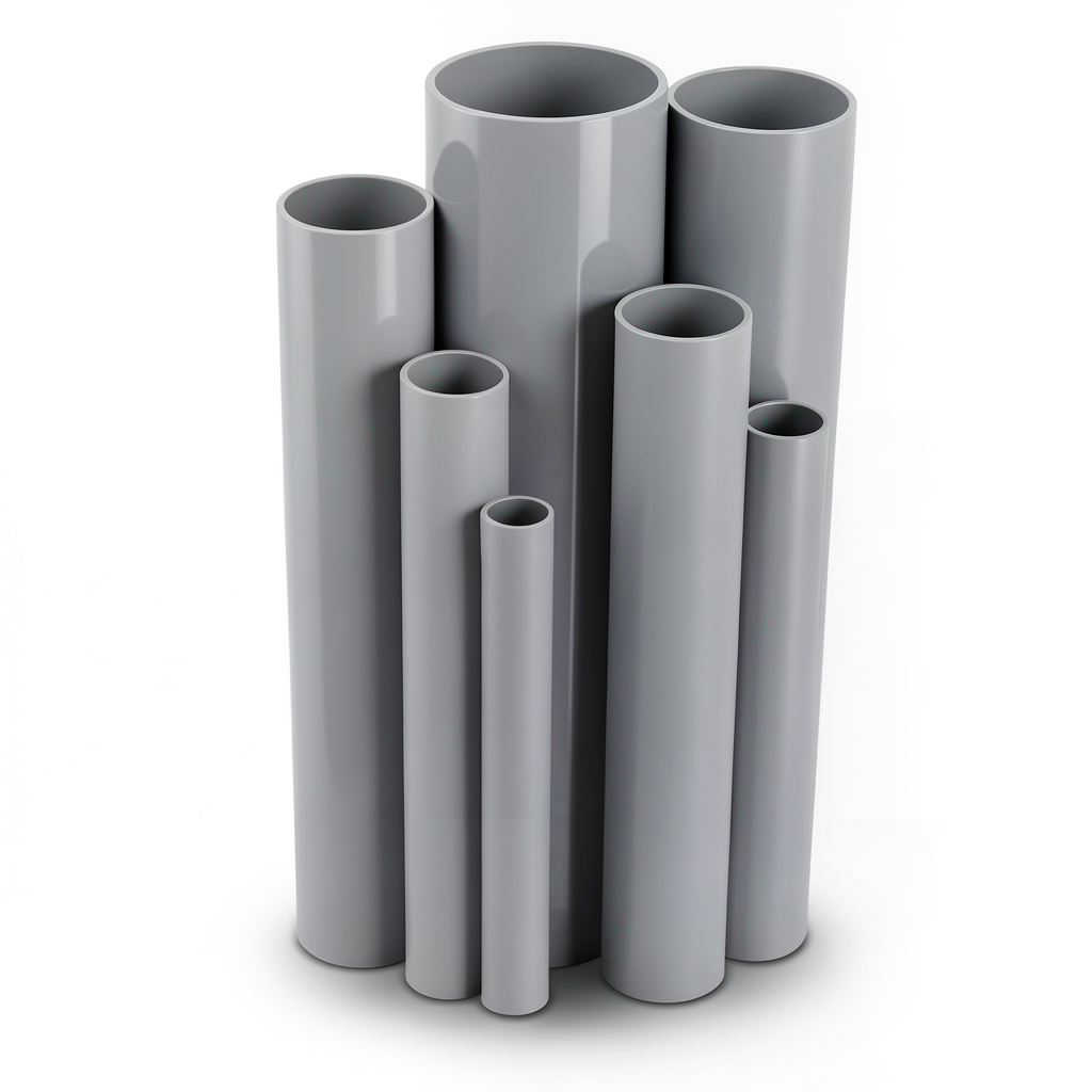 UPVC Pipes Outside Diameter 110 mm Thickness 3 mm Gray
