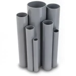 UPVC Pipes Outside Diameter 125 mm Thickness 3 mm Gray