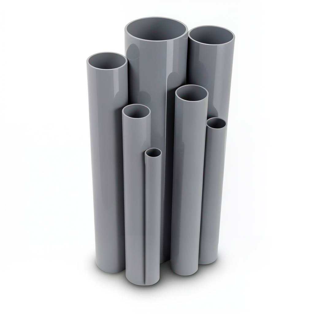 UPVC Pipes Outside Diameter 160 mm Thickness 3.6 mm Gray