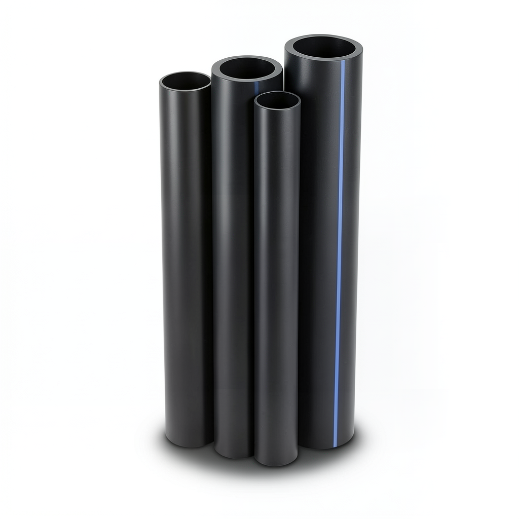 أنابيب HDPE الراجحي PE 80 ضغط 4 بار قطر 315 مم سمك 9.7 مم لون أسود