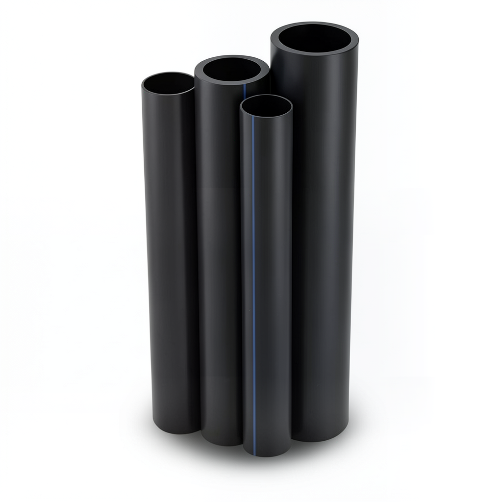 أنابيب HDPE الراجحي PE 80 ضغط 4 بار قطر 355 مم سمك 10.9 مم لون أسود