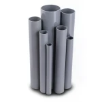 UPVC Pipes Outside Diameter 400 mm Thickness 9.8 mm Gray