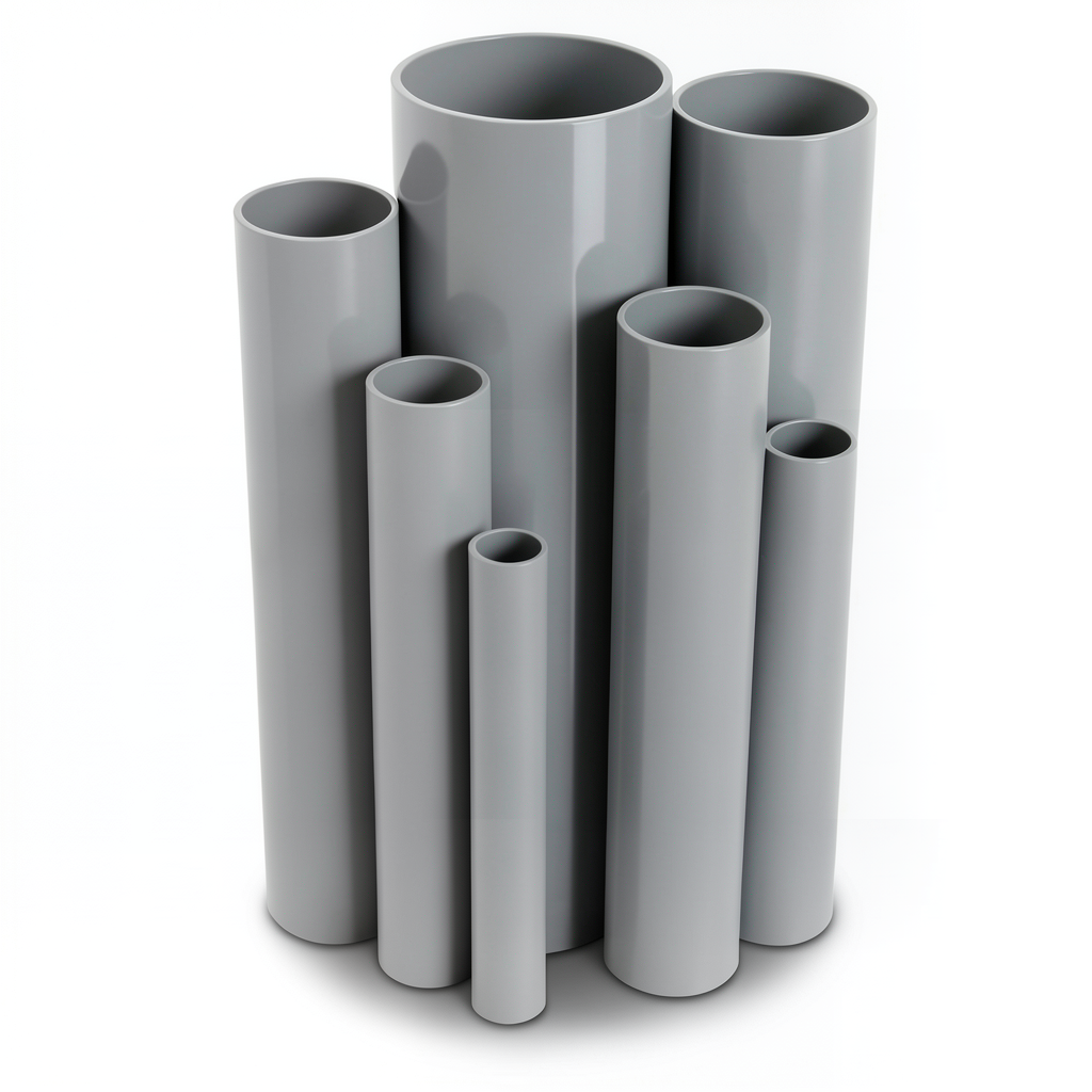UPVC Pipes Outside Diameter 500 mm Thickness 12.2 mm Gray