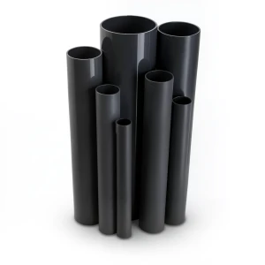 مواسير UPVC ضغط 12 بار قطر خارجي 89.1 مم سمك 5.3 مم لون اسود