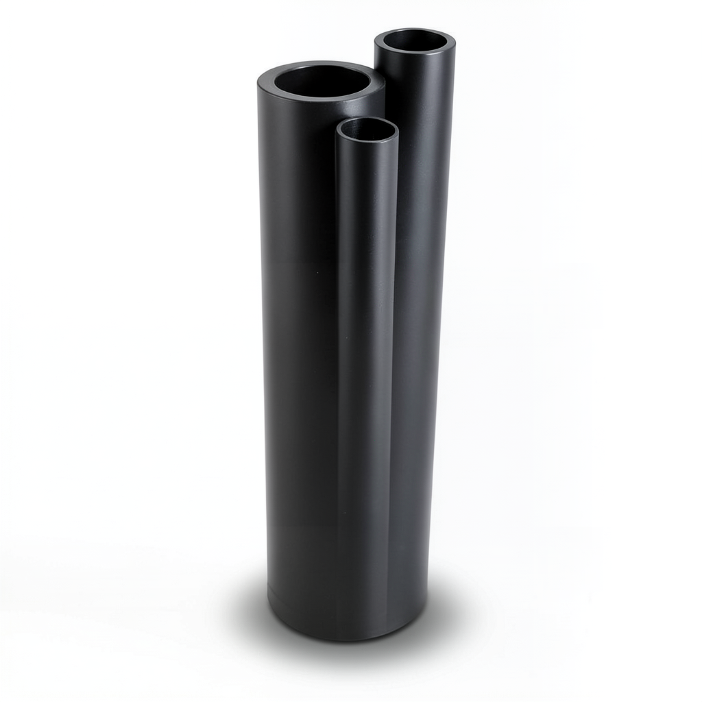 Al-Rajhi HDPE Pipes PE 80 Pressure 4 Bar 560 mm Diameter 17.2 mm Thickness Black