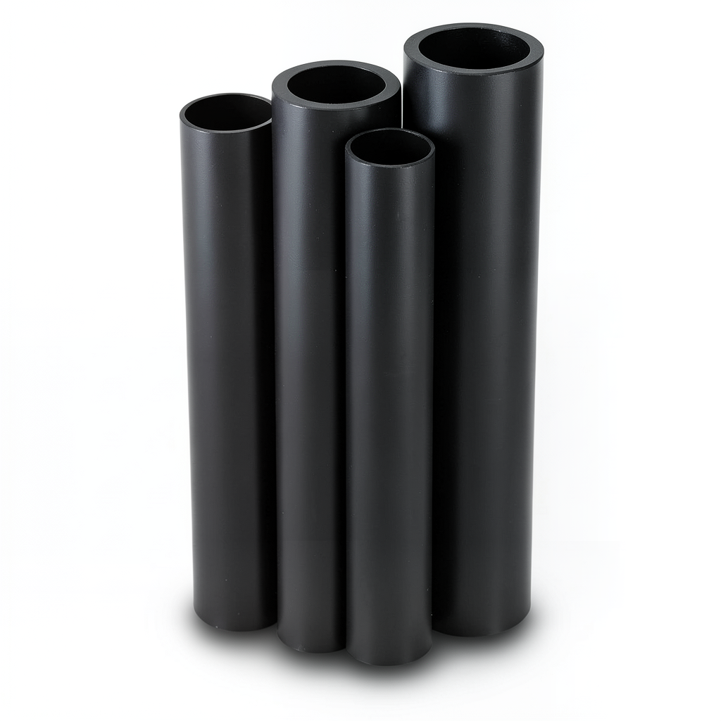 مواسير HDPE PE 80 ضغط 4 بار قطر 710 مم سمك 21.8 مم لون أسود