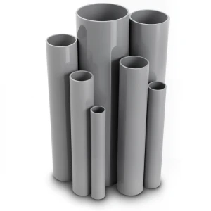 مواسير UPVC قطر خارجي 160 مم سمك 3.6 مم لون رمادي