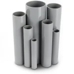 UPVC Pipes Outside Diameter 200 mm Thickness 4.5 mm Gray