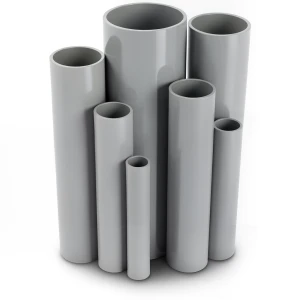 UPVC Pipes Outside Diameter 200 mm Thickness 4.5 mm Gray