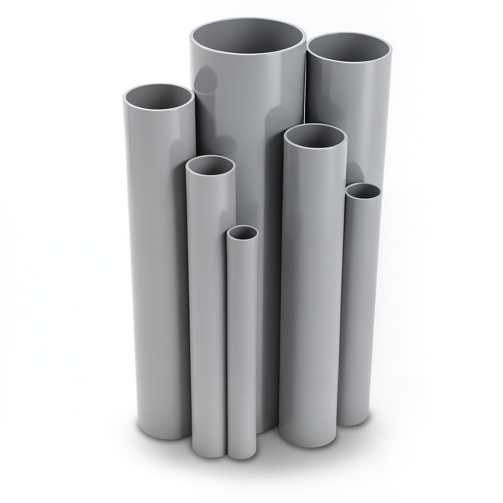 UPVC Pipes 315 mm Outside Diameter, 7.7 mm Thickness, 11.110 Kg/m Gray
