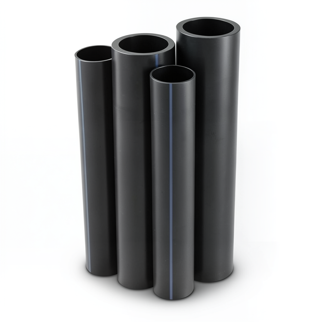 مواسير HDPE الراجحي PE 80 ضغط 4 بار قطر خارجي 1200 مم سمك 36.7 مم أسود